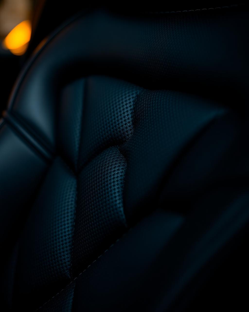 Quilted leather, ambient light